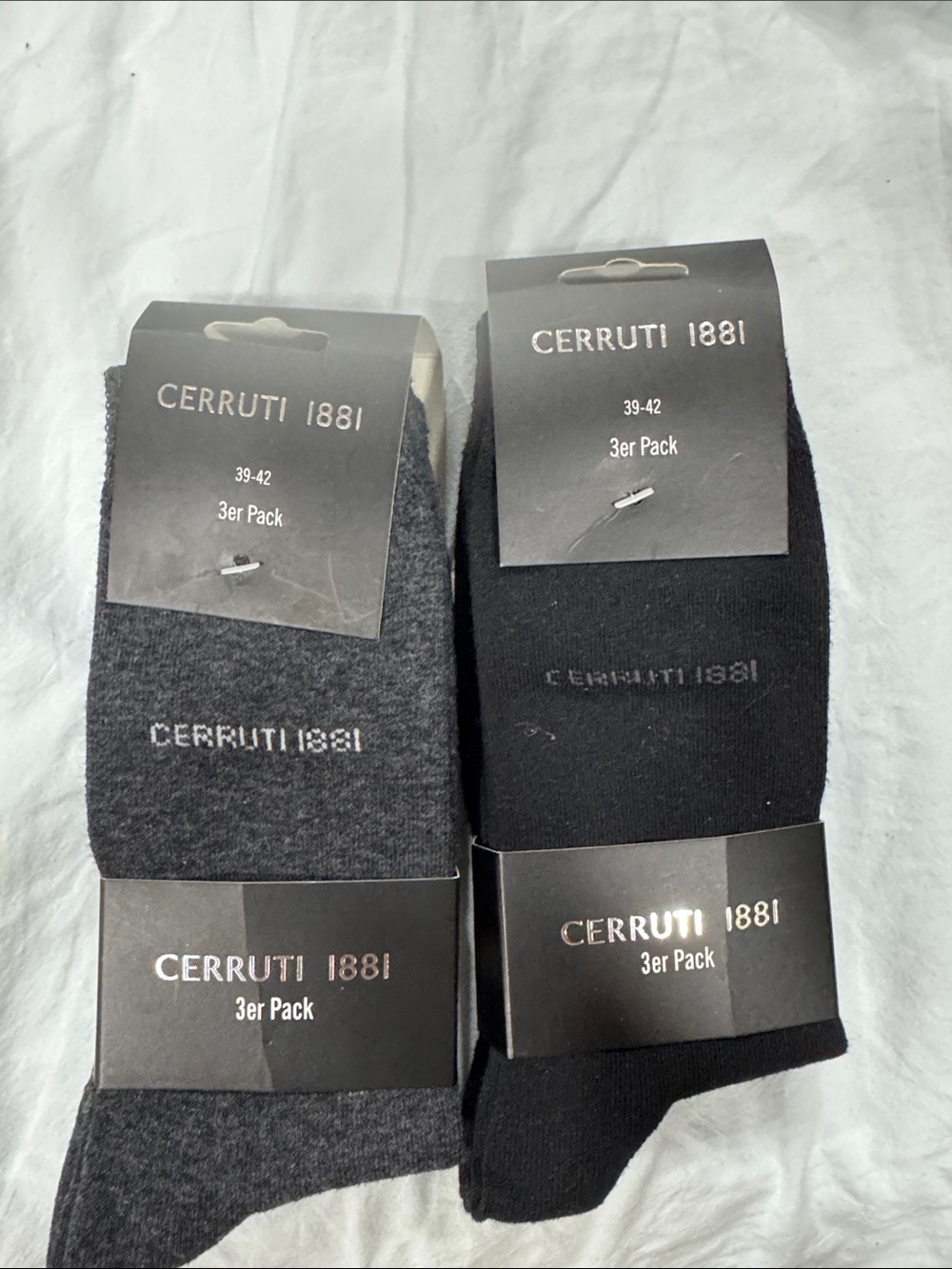 Men's Dark Gray Socks - x2 / 3-Pack / 6 pairs total